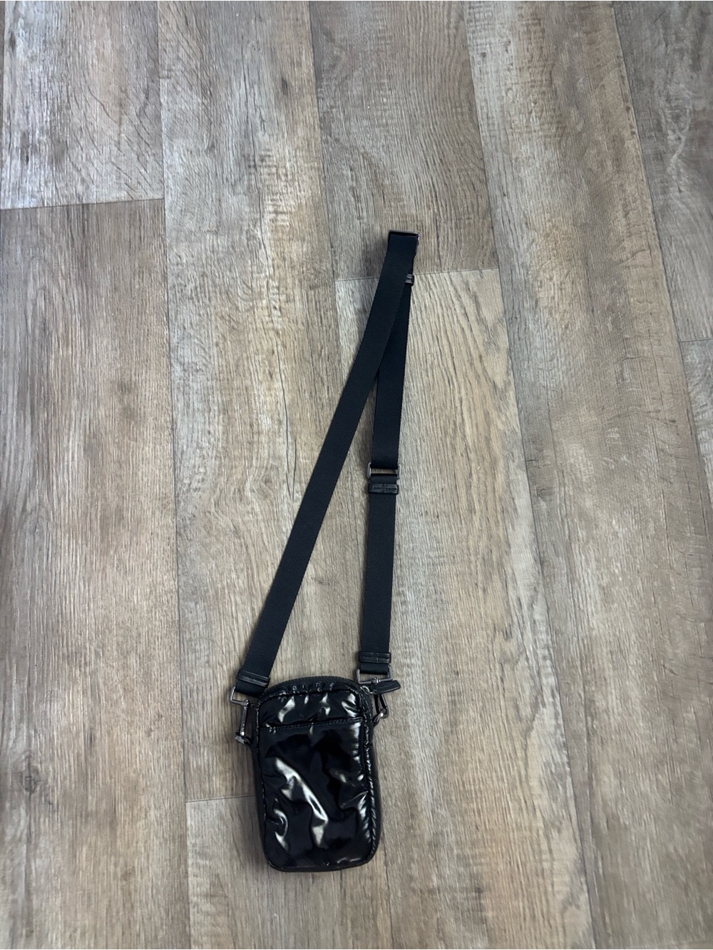 Michael Kors Black Patent Mini Crossbody Bag - Picture 3 of 3